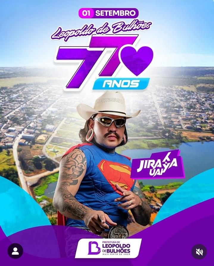 ​PREFEITURA CONFIRMA A PRIMEIRA ATRAÇÃO PARA O ANIVERSÁRIO DE LEOPOLDO DE BULHÕES