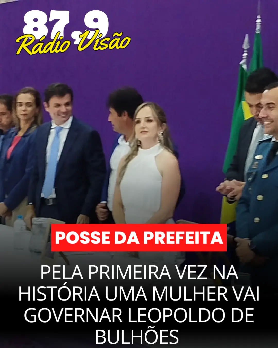 ​PELA PRIMEIRA VEZ NA HISTÓRIA UMA MULHER VAI GOVERNAR LEOPOLDO DE BULHÕES