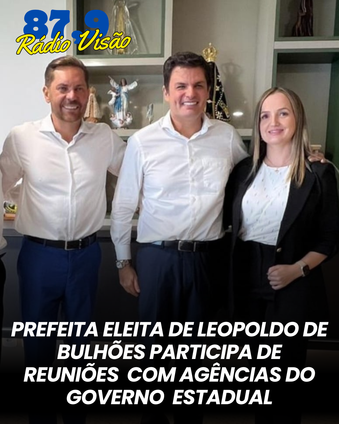 ​PREFEITA ELEITA DE LEOPOLDO DE BULHÕES PARTICIPA DE REUNIÕES COM AGÊNCIAS DO GOVERNO ESTADUAL