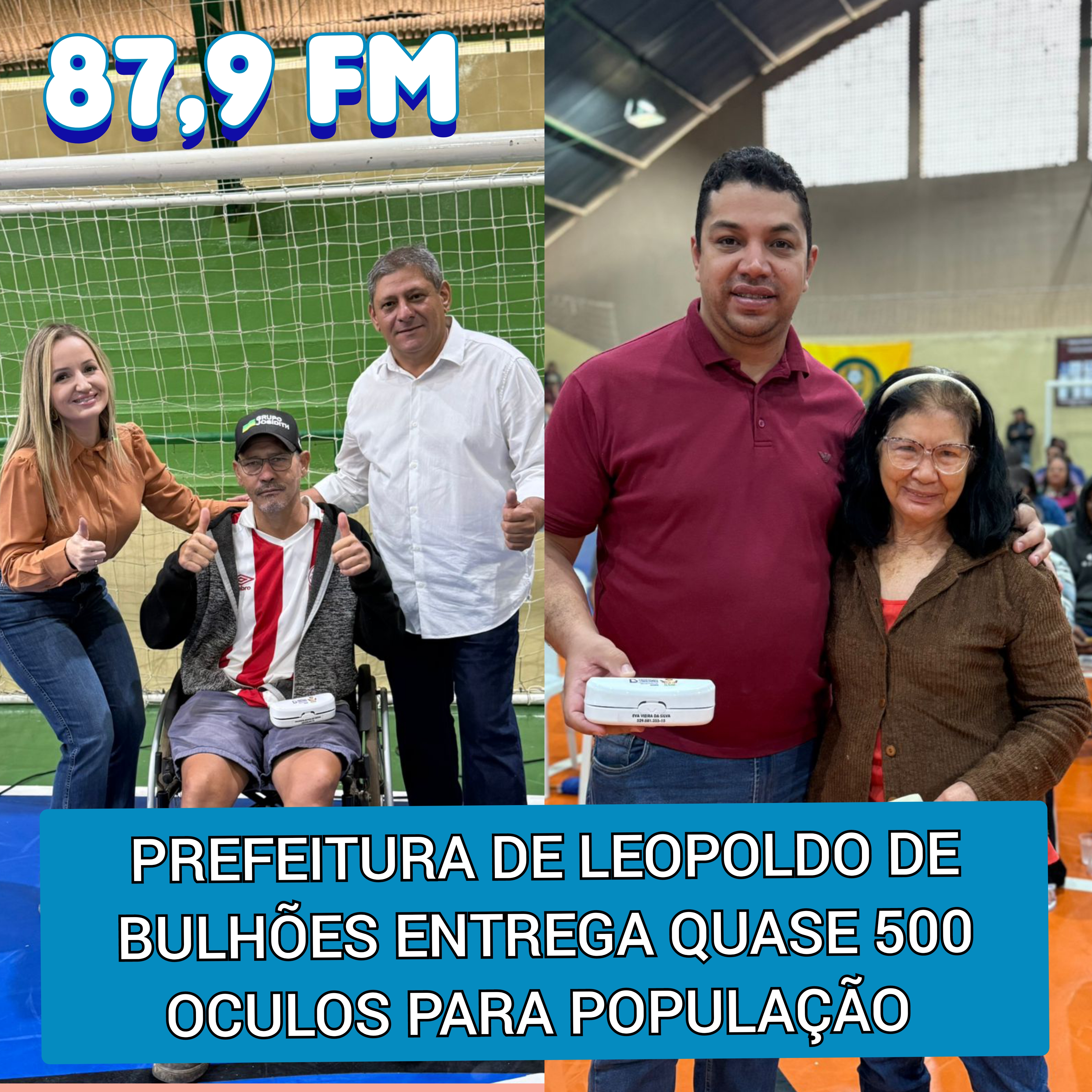 ​PREFEITURA DE LEOPOLDO DE BULHÕES ENTREGA QUASE 500 ÓCULOS