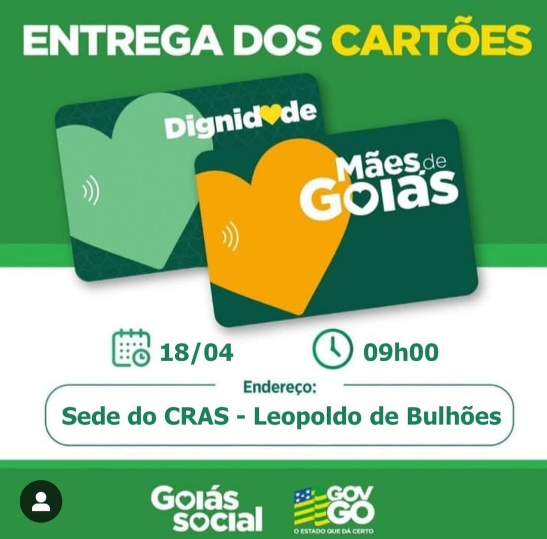 ​GOVERNO DO ESTADO ENTREGA CARTÕES DO PROGRAMA MÃES DE GOIAS EM LEOPOLDO DE BULHÕES