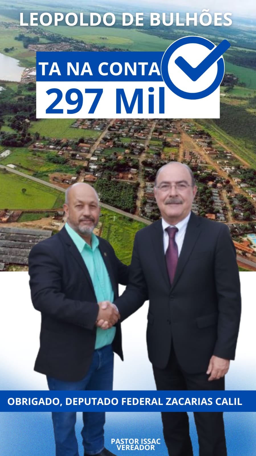 ​LEOPOLDO DE BULHÕES RECEBE MAIS RECURSOS PARA A EDUCAÇÃO E A SAÚDE