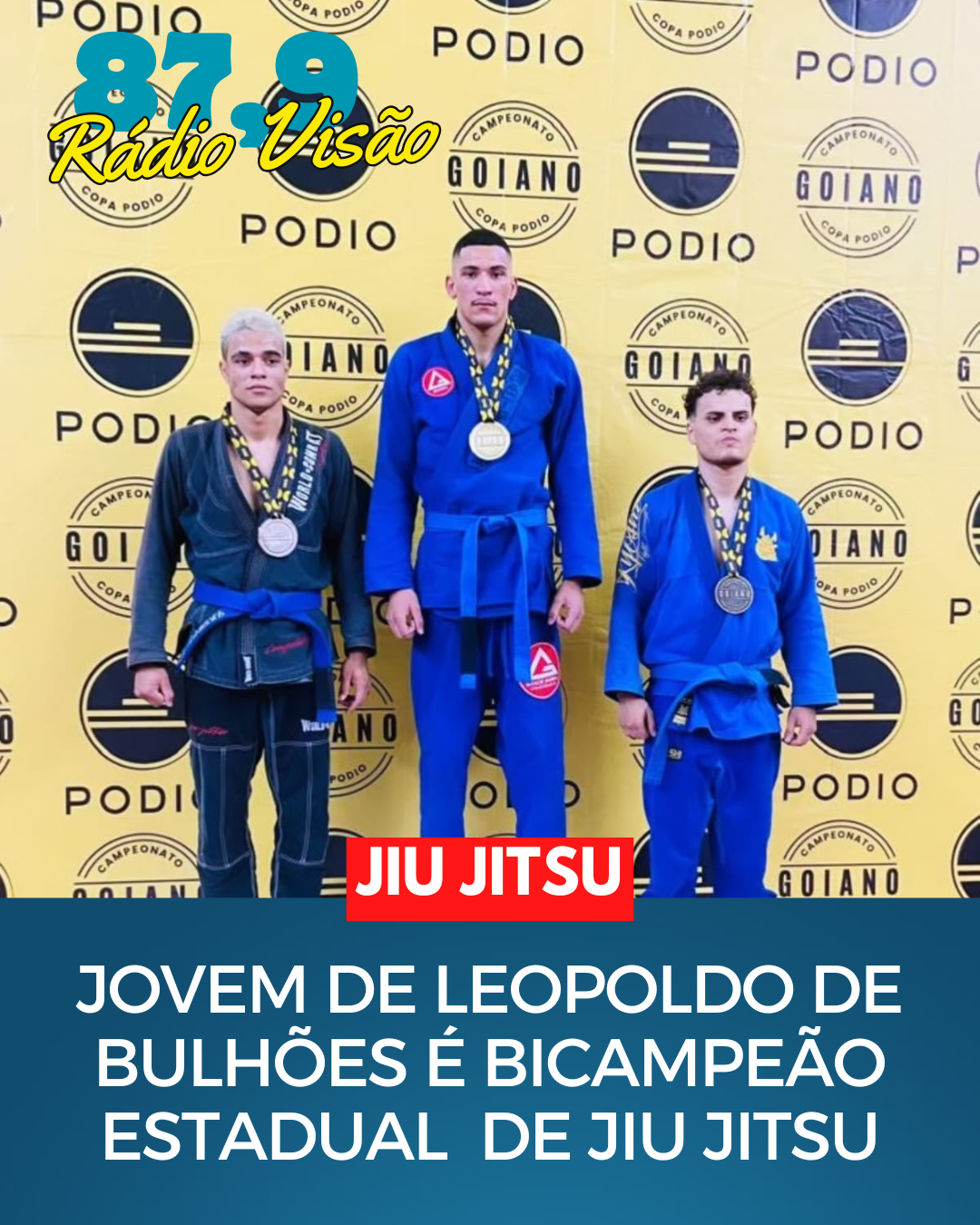 ​JOVEM DE LEOPOLDO DE BULHÕES É BICAMPEÃO ESTADUAL DE JIU JITSU