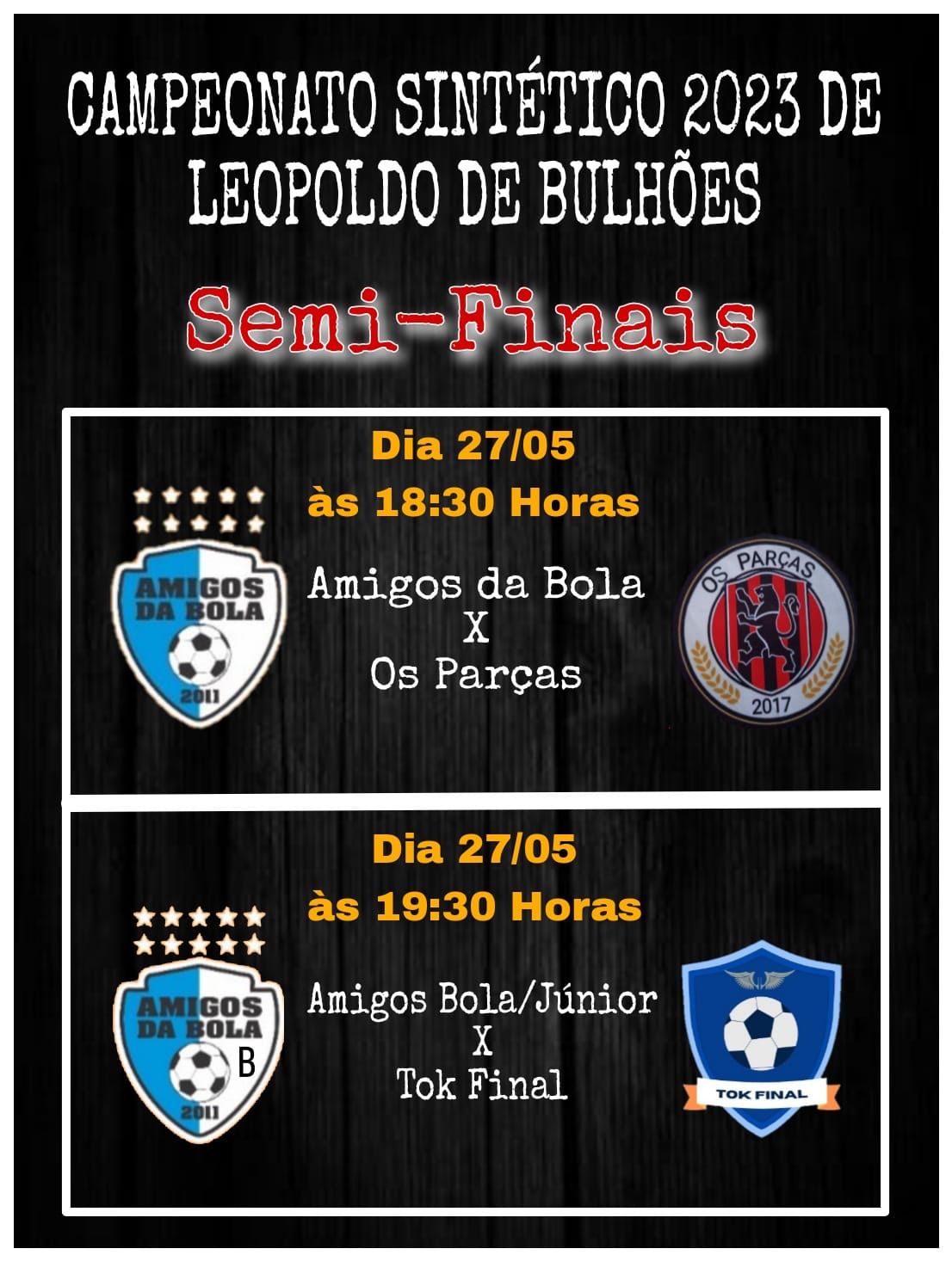 ​HOJE TEM SEMIFINAIS Do CAMPEONATO SINTÉTICO