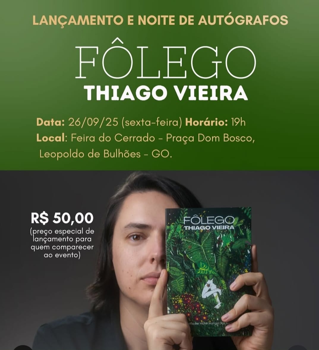 ​ESCRITOR LEOPOLDENSE LANÇA HOJE O SEU TERCEIRO LIVRO
