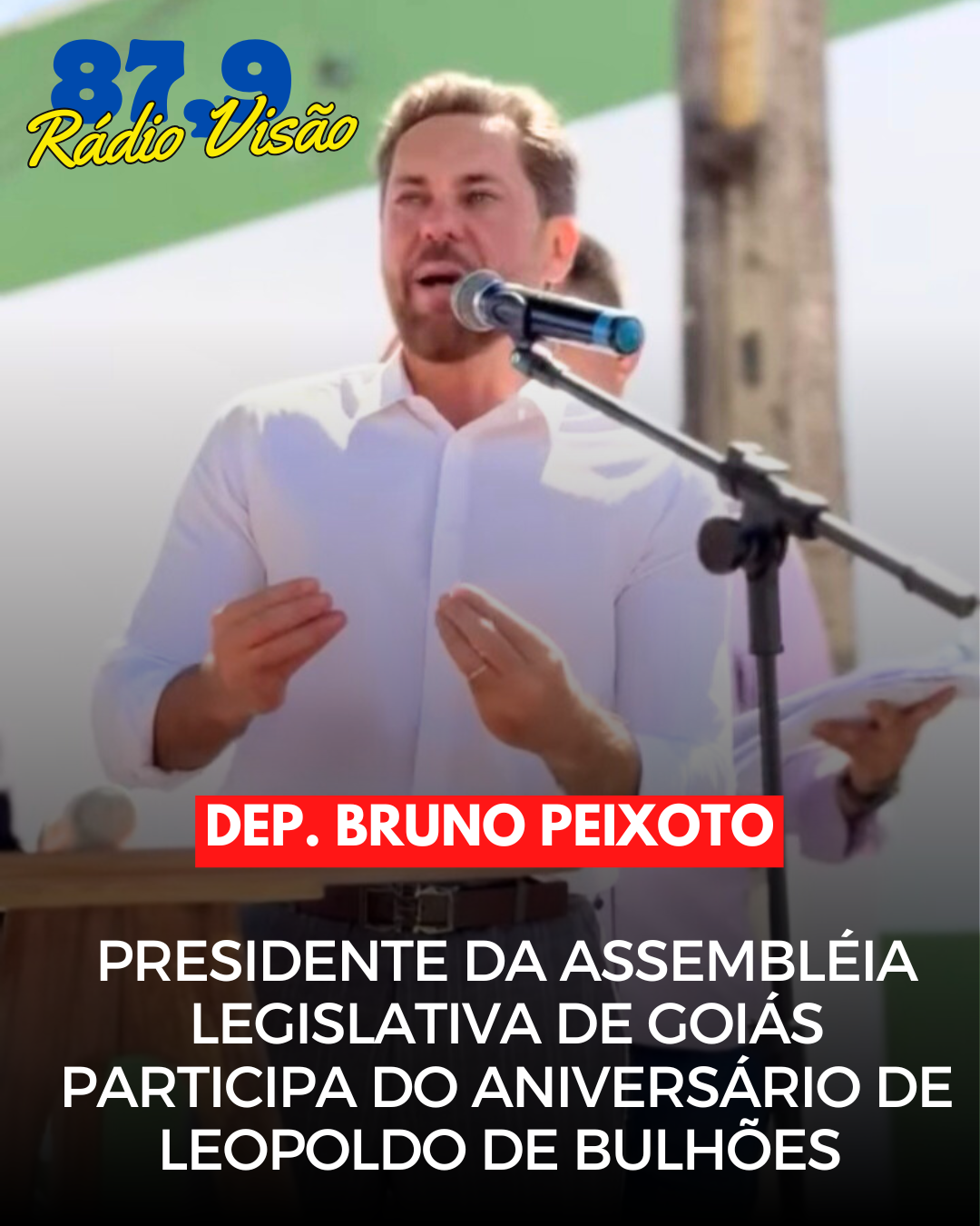 ​PRESIDENTE DA ASSEMBLÉIA LEGISLATIVA DE GOIAS PARTICIPA DO ANIVERSÁRIO DE LEOPOLDO DE BULHÕES