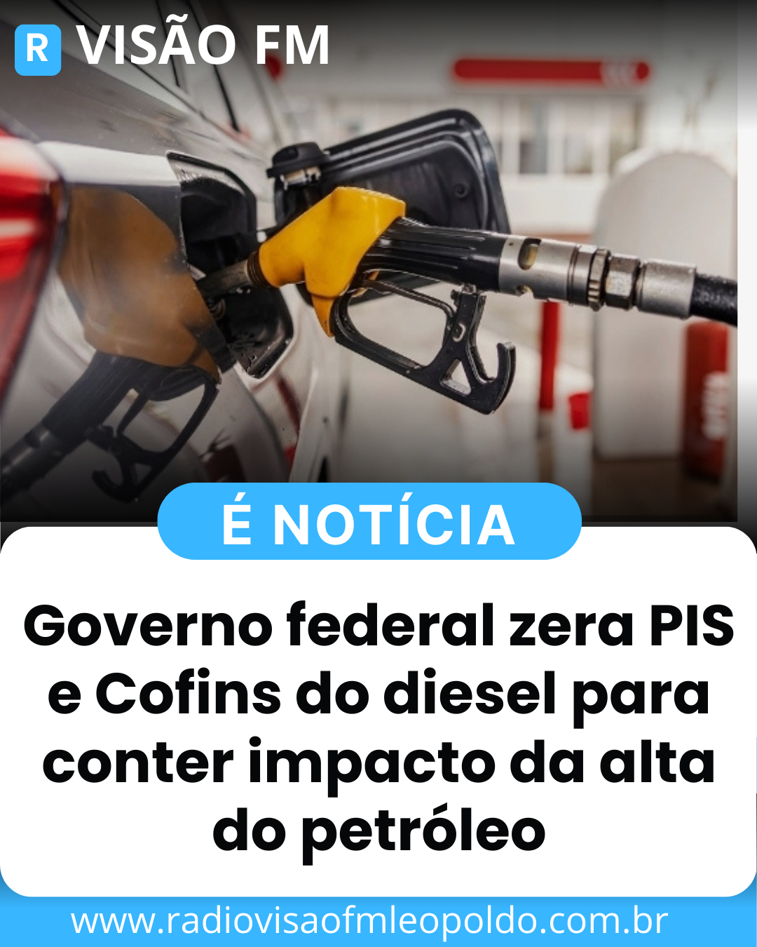 ​Governo zera PIS e Cofins do diesel para conter impacto da alta do petróleo