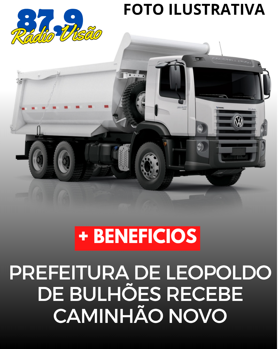 ​PREFEITURA DE LEOPOLDO DE BULHÕES RECEBE CAMINHÃO NOVO