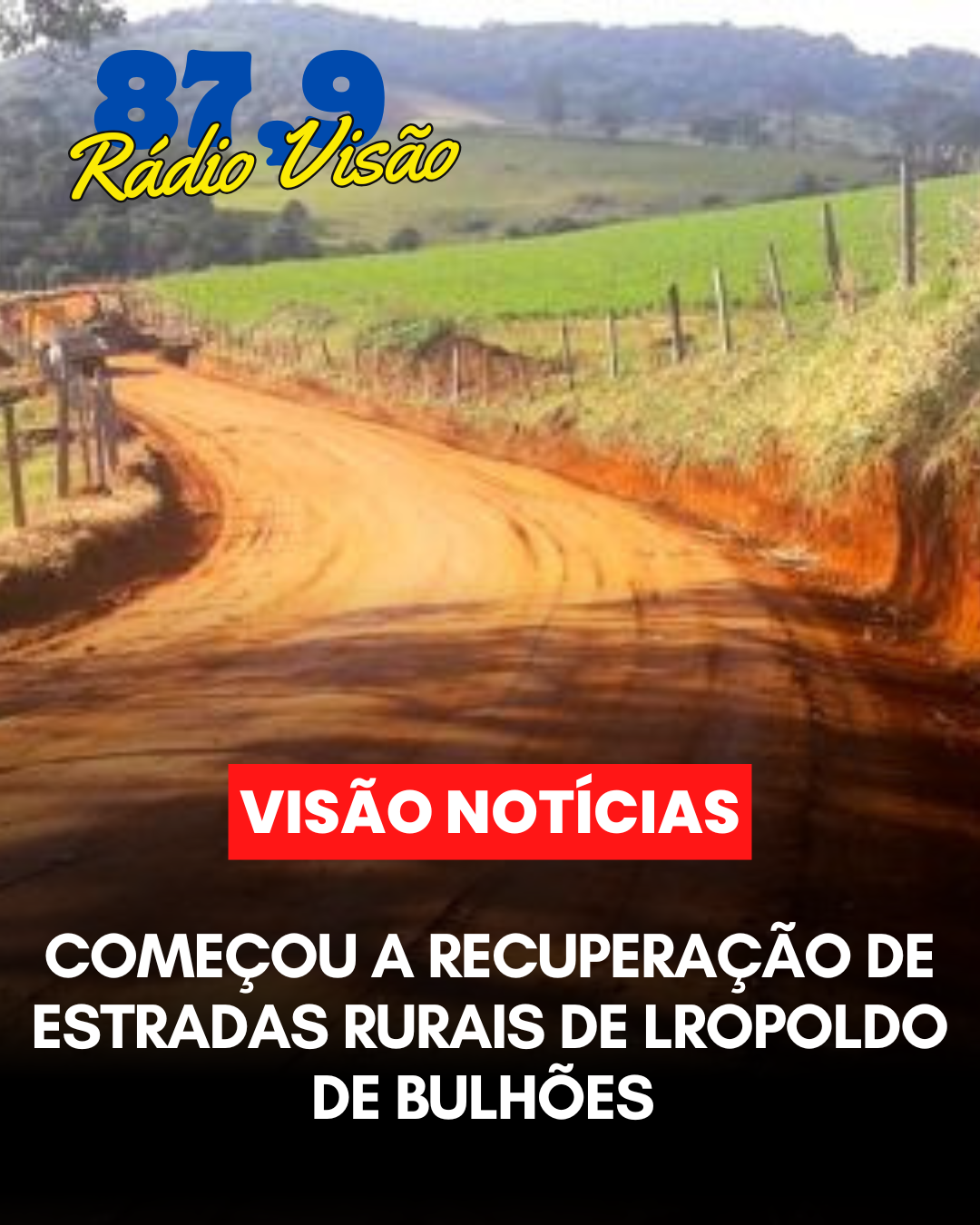 ​COMEÇOU A RECUPERAÇÃO DAS ESTRADAS RURAIS DE LEOPOLDO DE BULHÕES