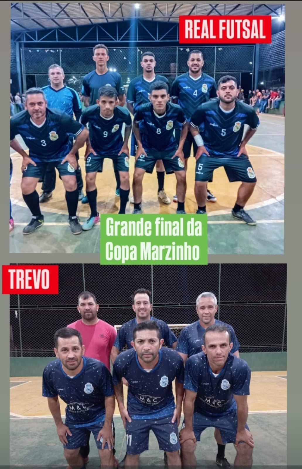 ​HOJE TEM AS FINAIS DE FUTSAL MASCULINO E FEMININO NA COPA MARZINHO
