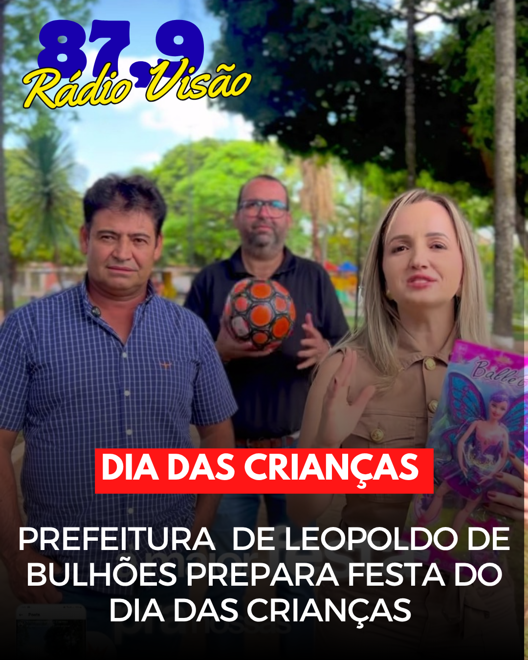 ​PREFEITURA DE LEOPOLDO DE BULHÕES PREPARA FESTA DO DIA DAS CRIANÇAS