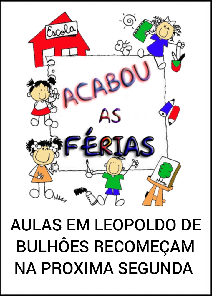 ​AULAS EM LEOPOLDO DE BULHÕES RECOMEÇAM NA PRÓXIMA SEGUNDA