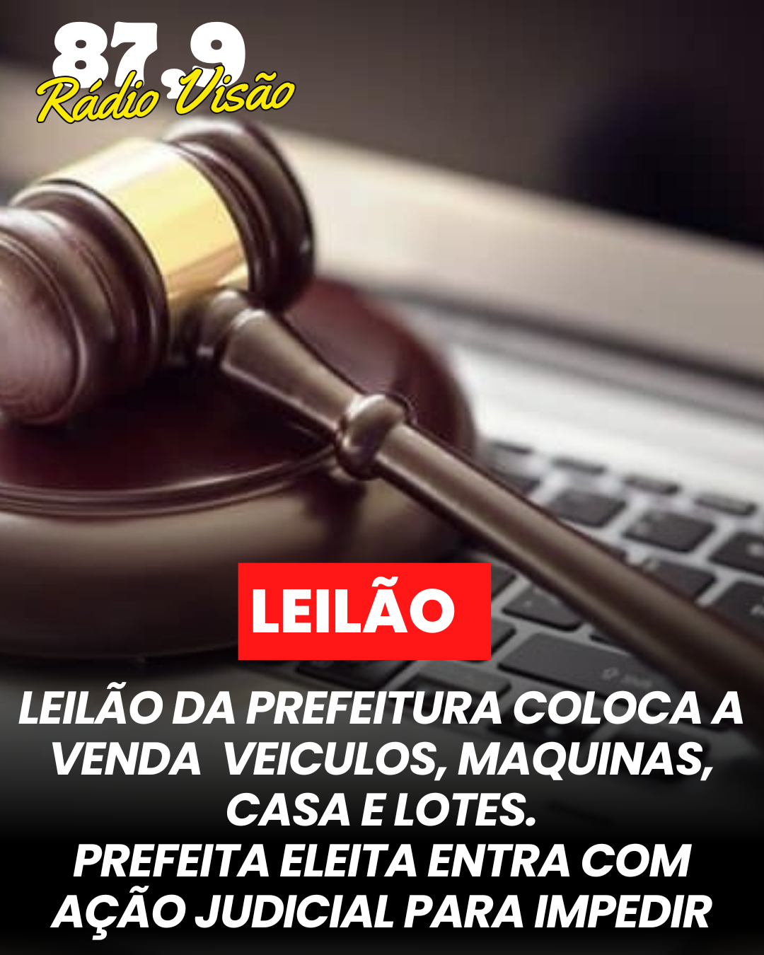 ​LEILÃO DA PREFEITURA DE LEOPOLDO DE BULHÕES COLOCA A VENDA, VEÍCULOS, MAQUINAS, CASA E LOTES.  PREFEITA ELEITA ENTRA COM AÇÃO JUDICIAL PARA IMPEDIR