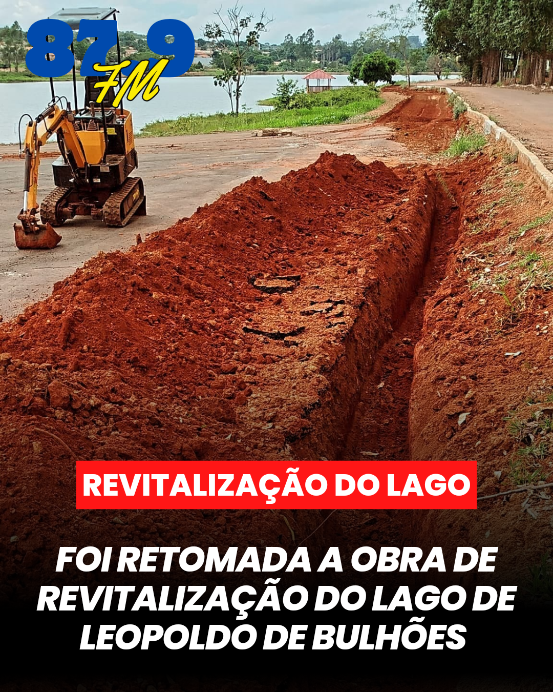 ​FOI RETOMADA A REVITALIZAÇÃO DO LAGO DE LEOPOLDO DE BULHÕES